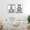 Stupell Industries Black & White Gamer Quotes 2pc Framed Giclee Set, design by Marcus Prime
